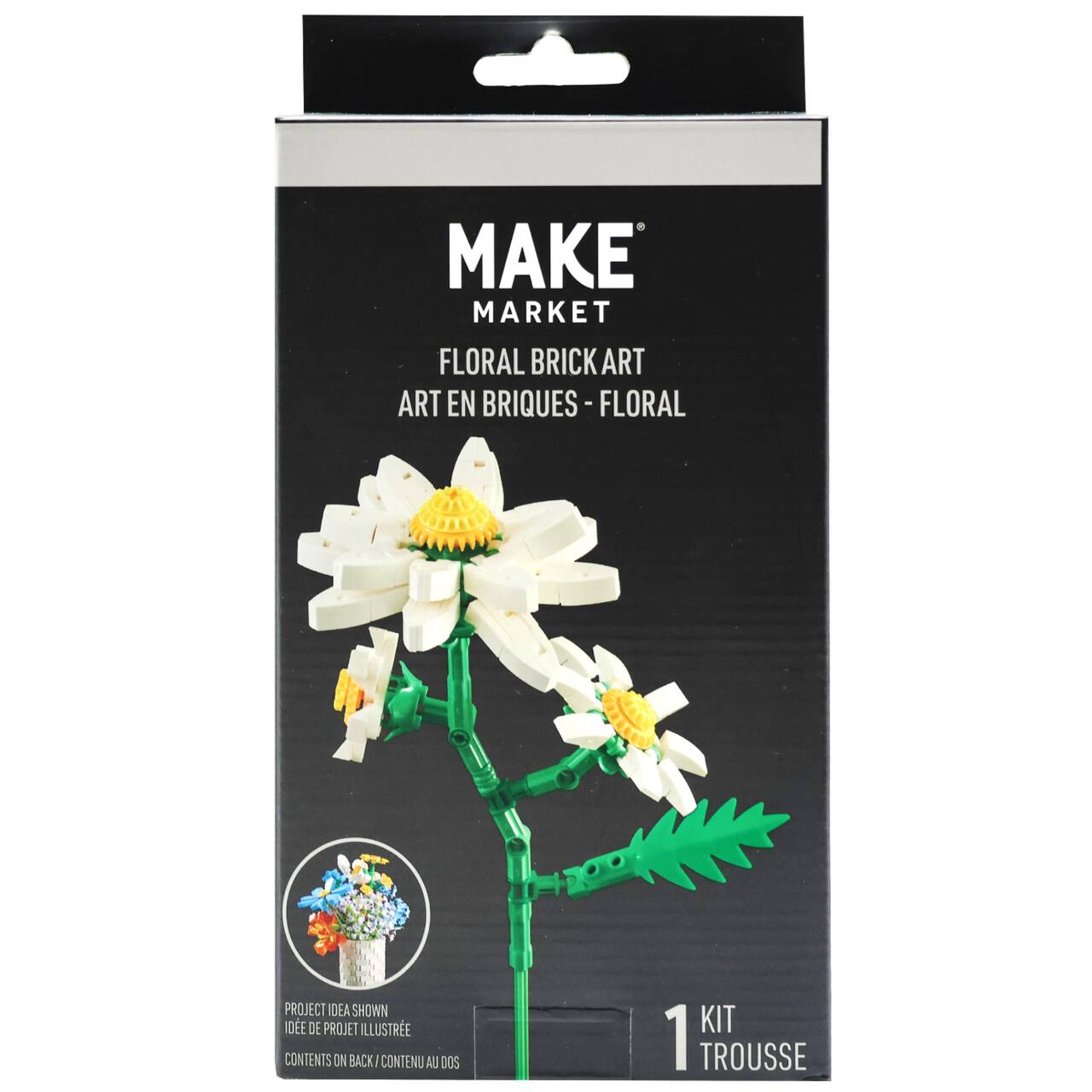 White Daisies Floral Brick Art Kit by Make Market®